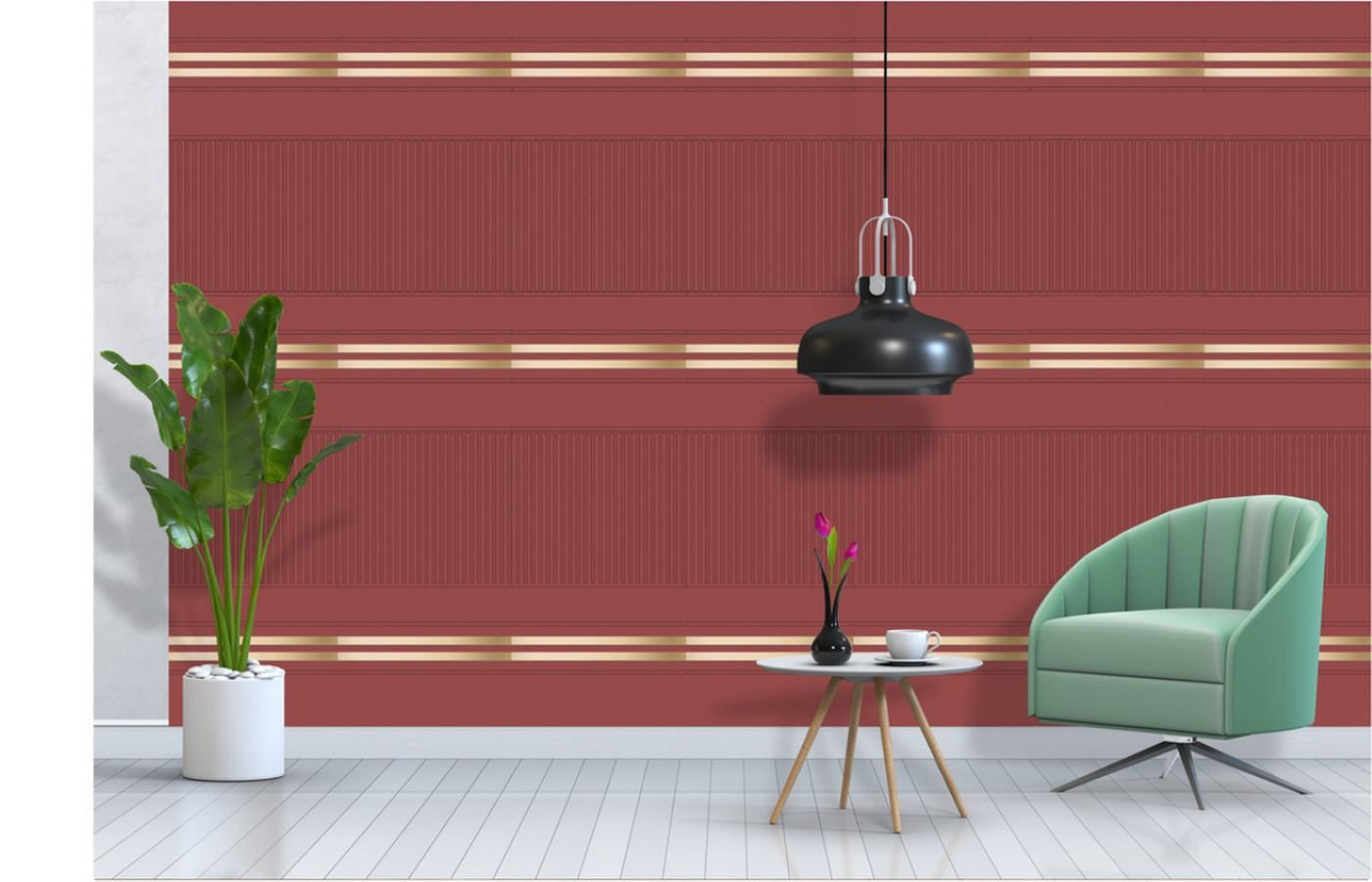 Louvers & Fluted Profiles used in a completed Kolkata interior project by PROVO — example 1