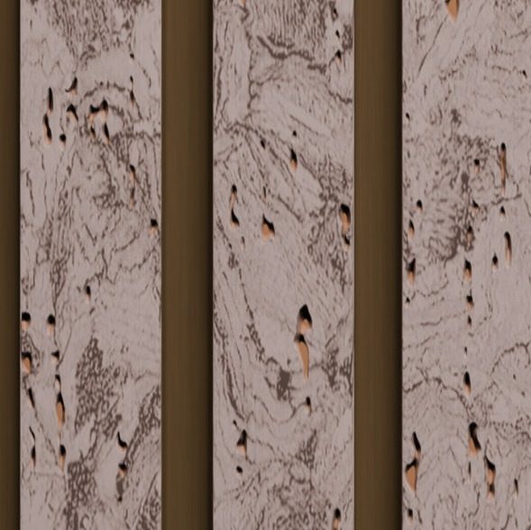 Louvers & Fluted Profiles used in a completed Kolkata interior project by PROVO — example 16