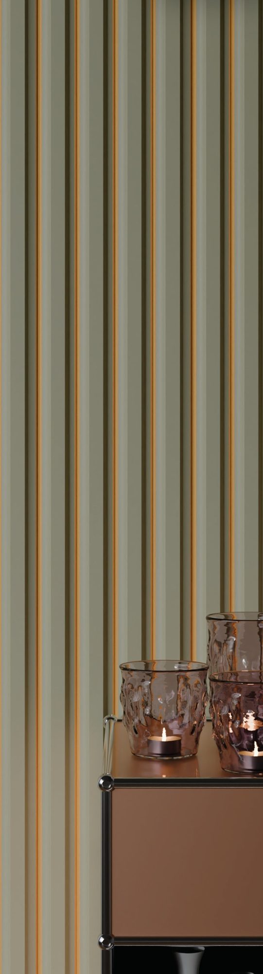 Louvers & Fluted Profiles used in a completed Kolkata interior project by PROVO — example 7