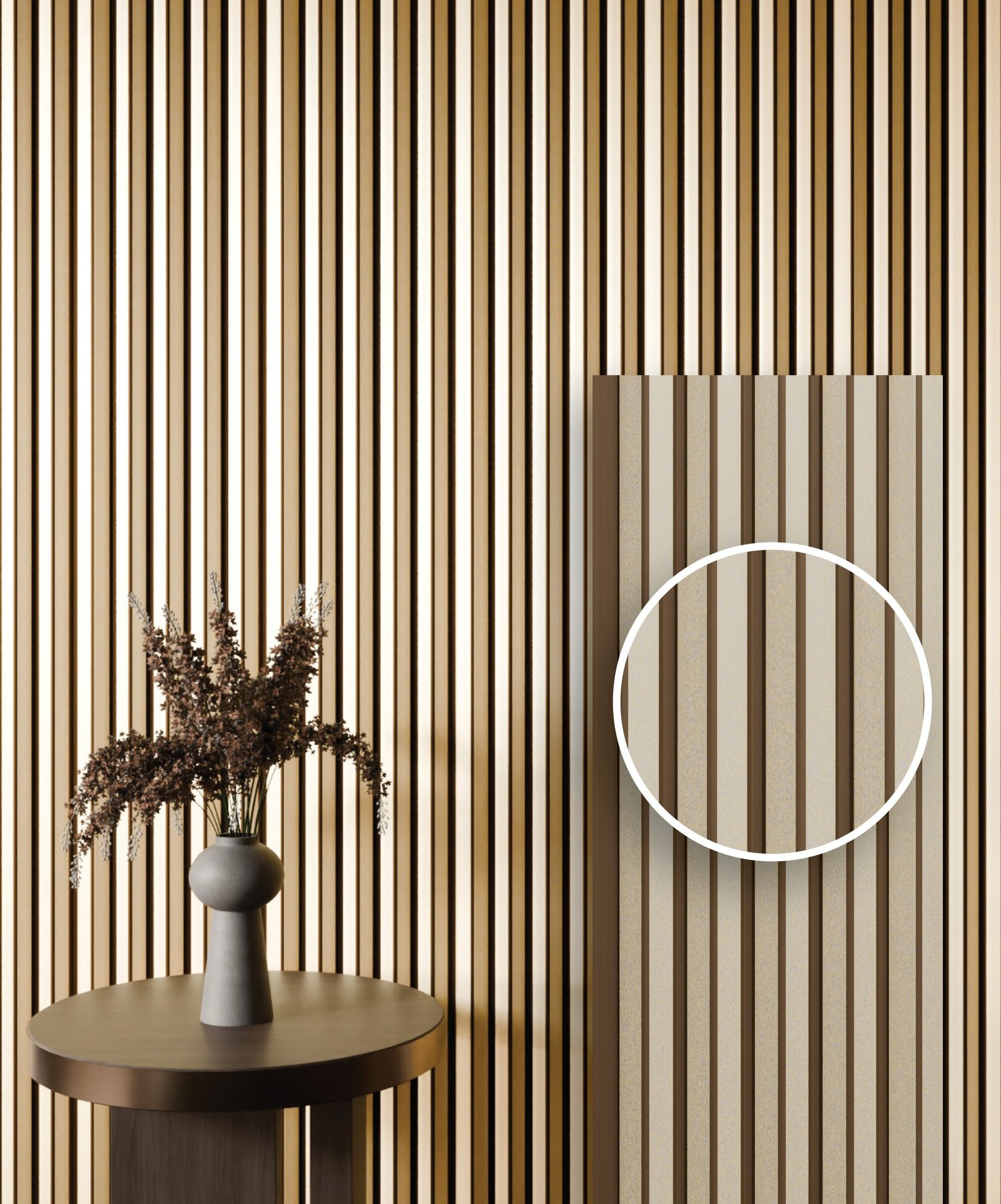 Louvers & Fluted Profiles used in a completed Kolkata interior project by PROVO — example 8