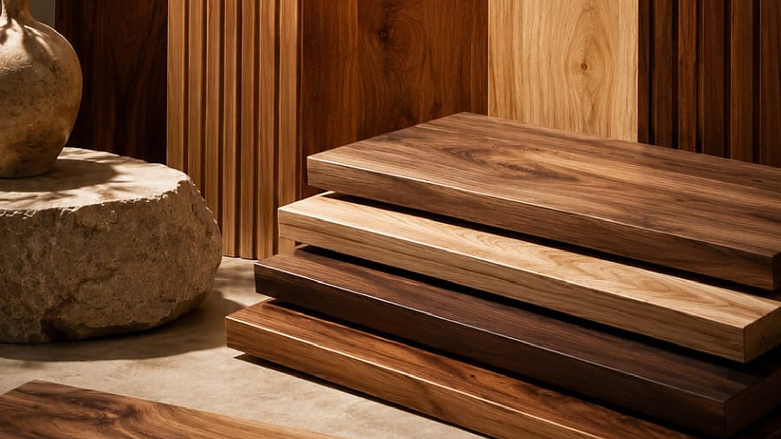 Solidwood Panels — premium interior material at PROVO showroom, Kolkata