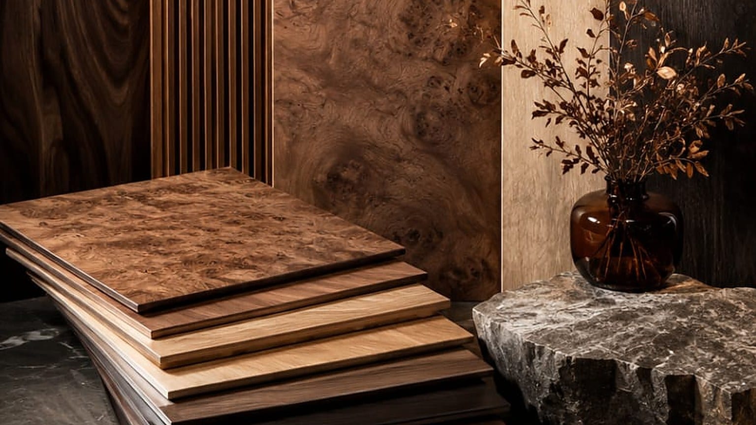 Premium Veneers — premium interior material at PROVO showroom, Kolkata